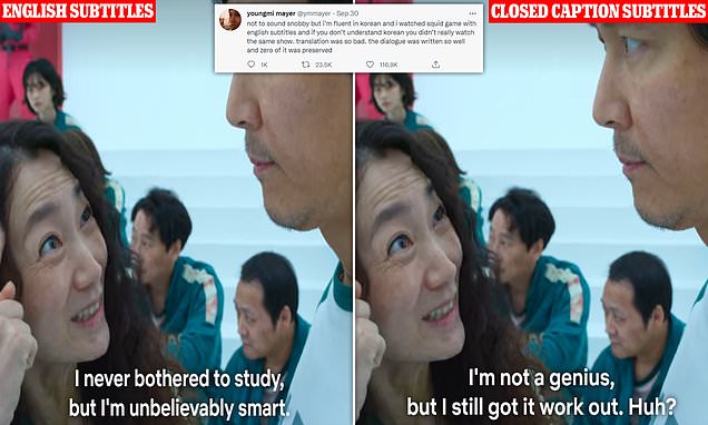 Squid Game's English subtitles 'change meaning of Netflix show'